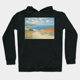 Path in the Wheat Fields at Pourville by Claude Monet Hoodie